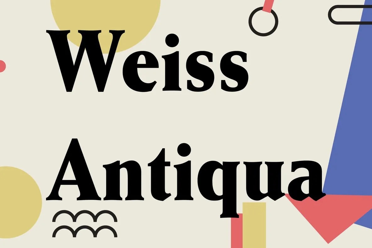 Example font Weiss Antiqua #1