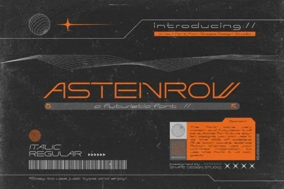 Astenrow Futuristic Font