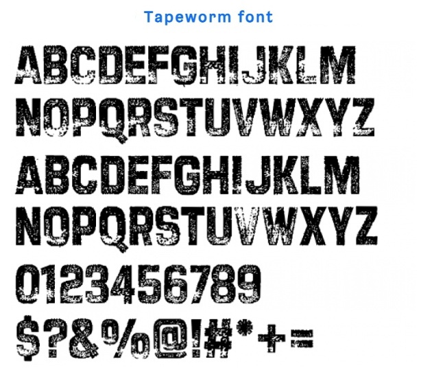 Tapeworm Font