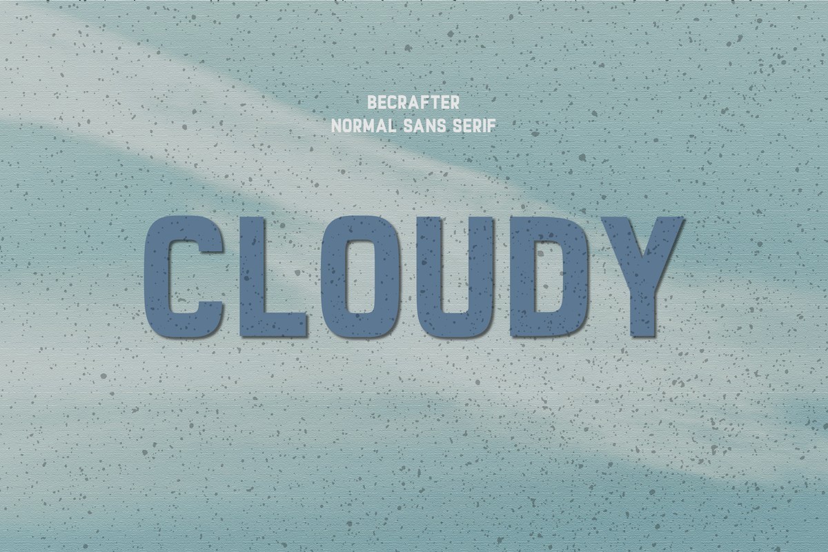 Cloudy Font