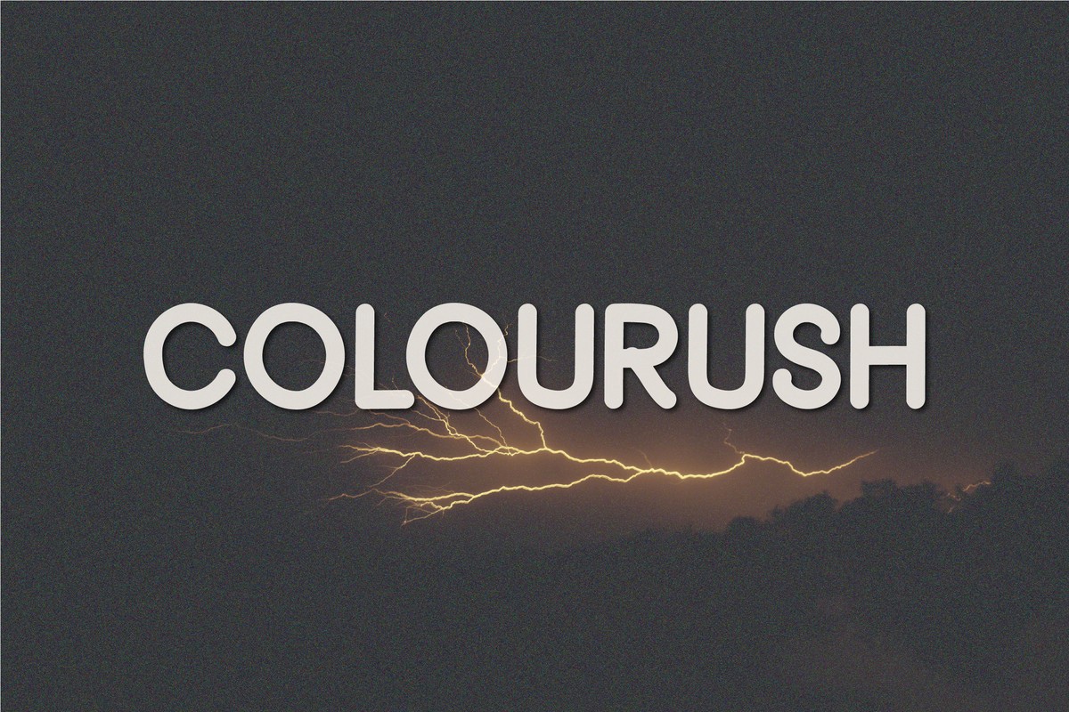 Example font Colourush #1