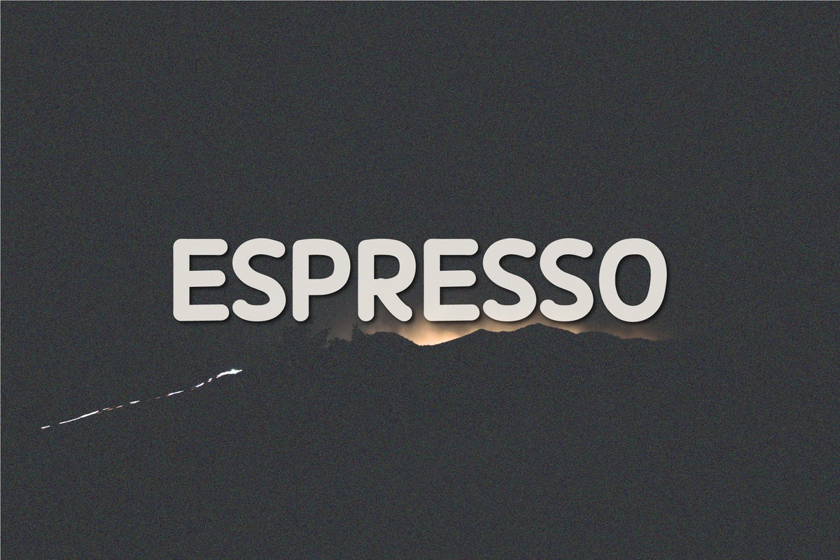 Example font Espresso #1