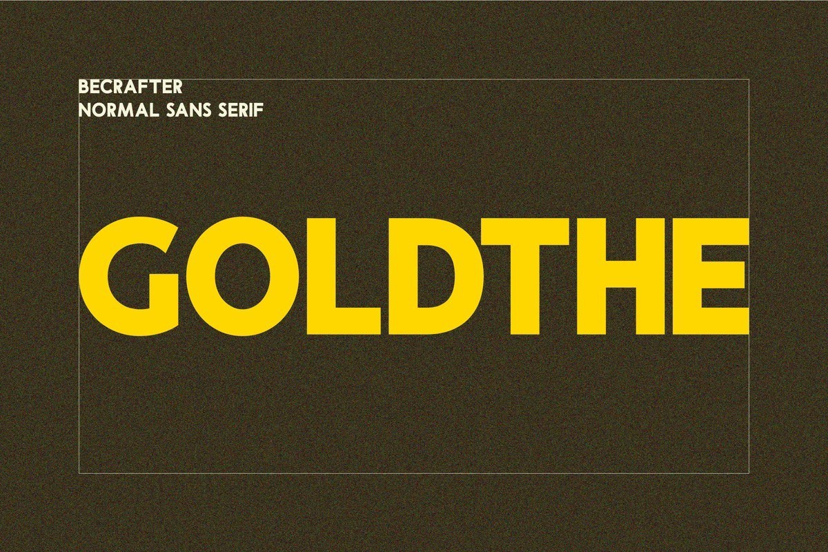 Example font Goldthe #1