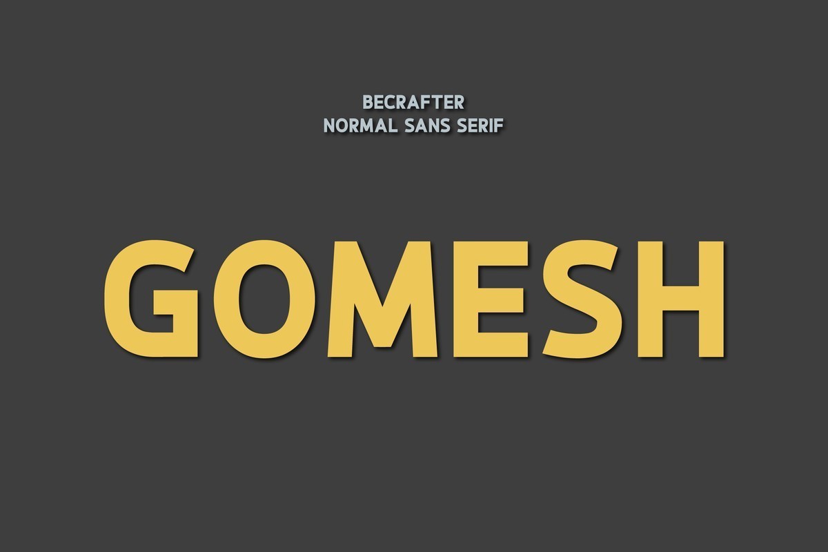 Example font Gomesh #1