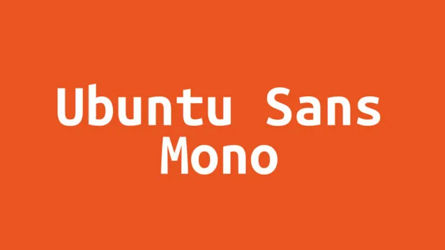 Example font Ubuntu Sans Mono #1