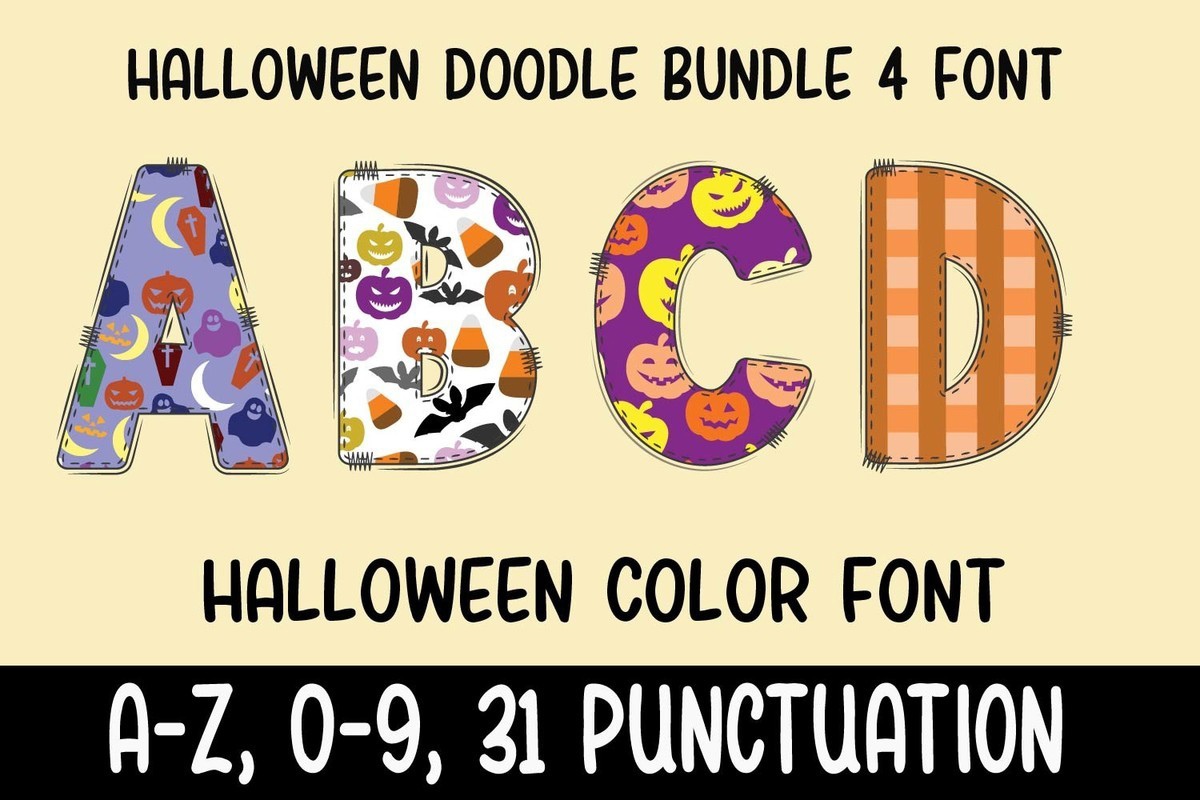 Halloween Doodle Font