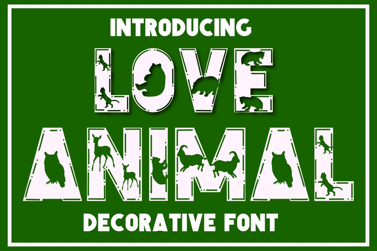 Love Animal Font