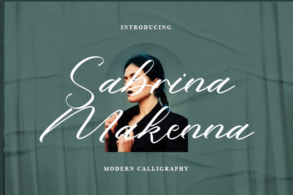 Example font Sabrina Makenna #1