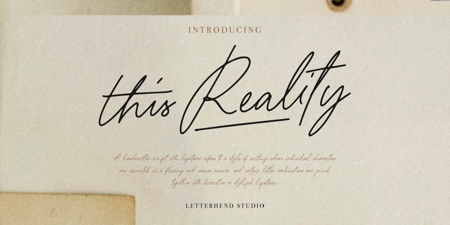 This Reality Font