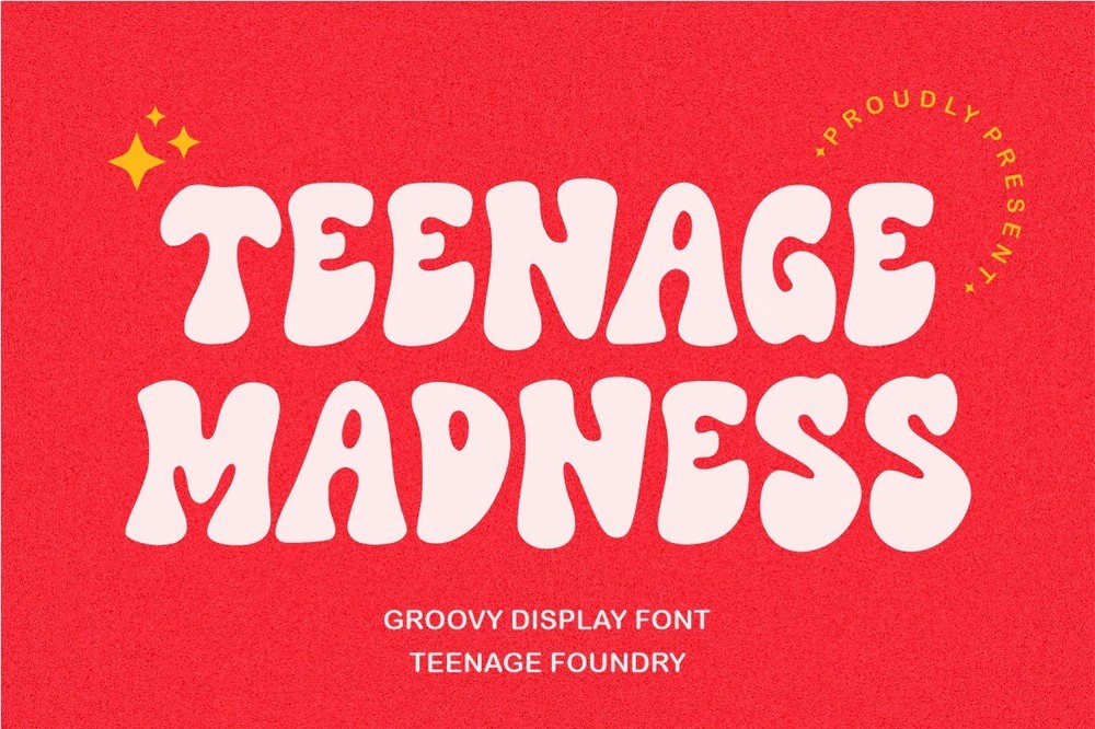 Example font Teenage Madness #1