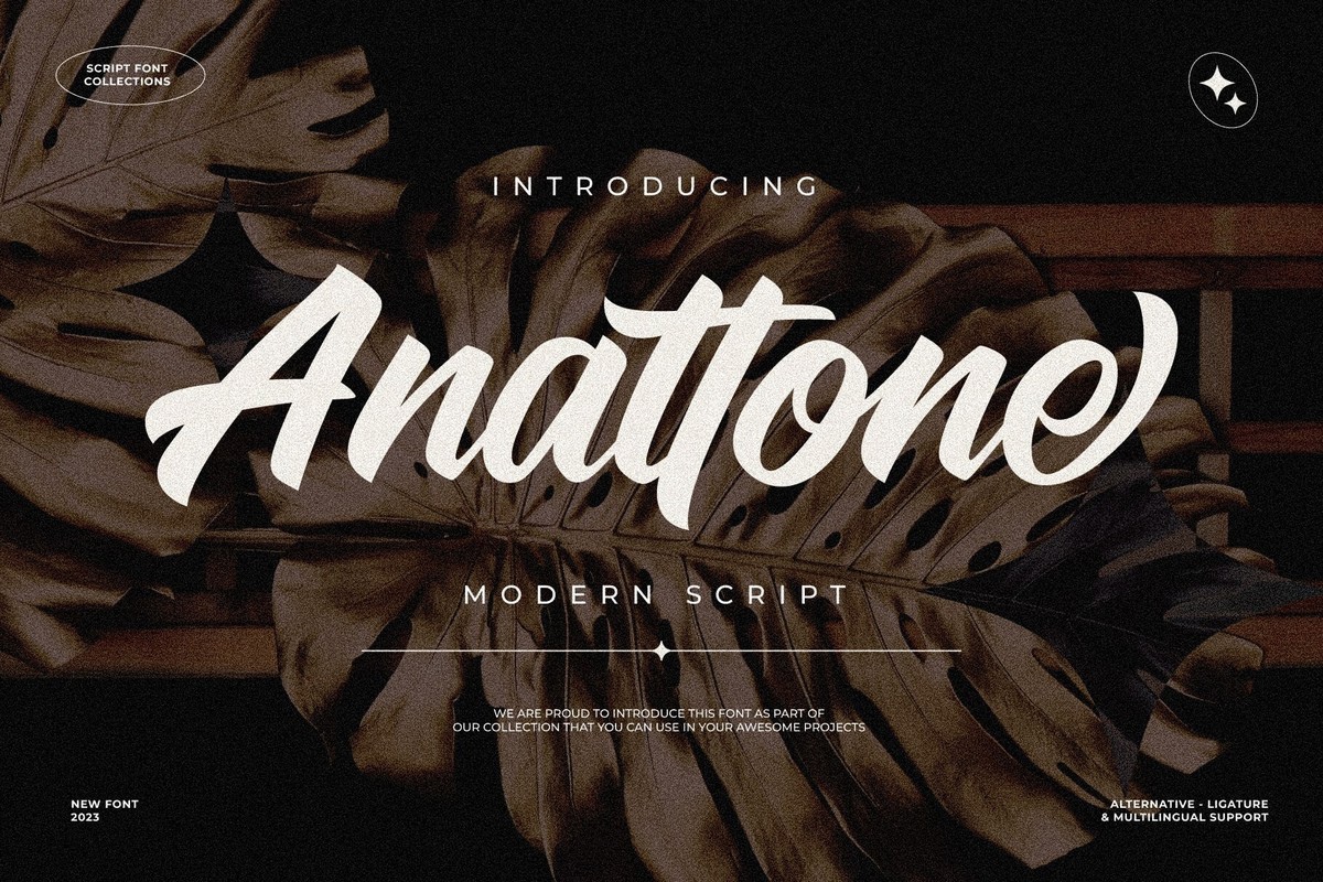 Anattone Script Font