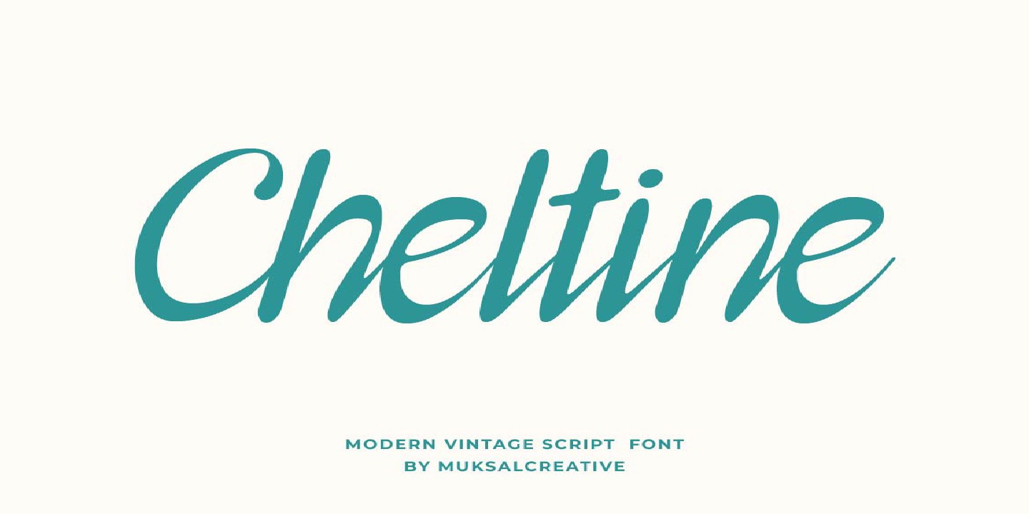 Example font Cheltine #1