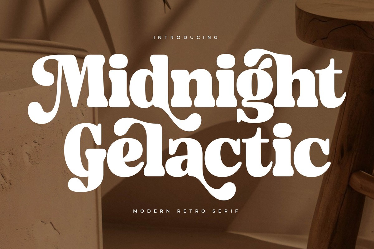 Midnight Gelactic Font