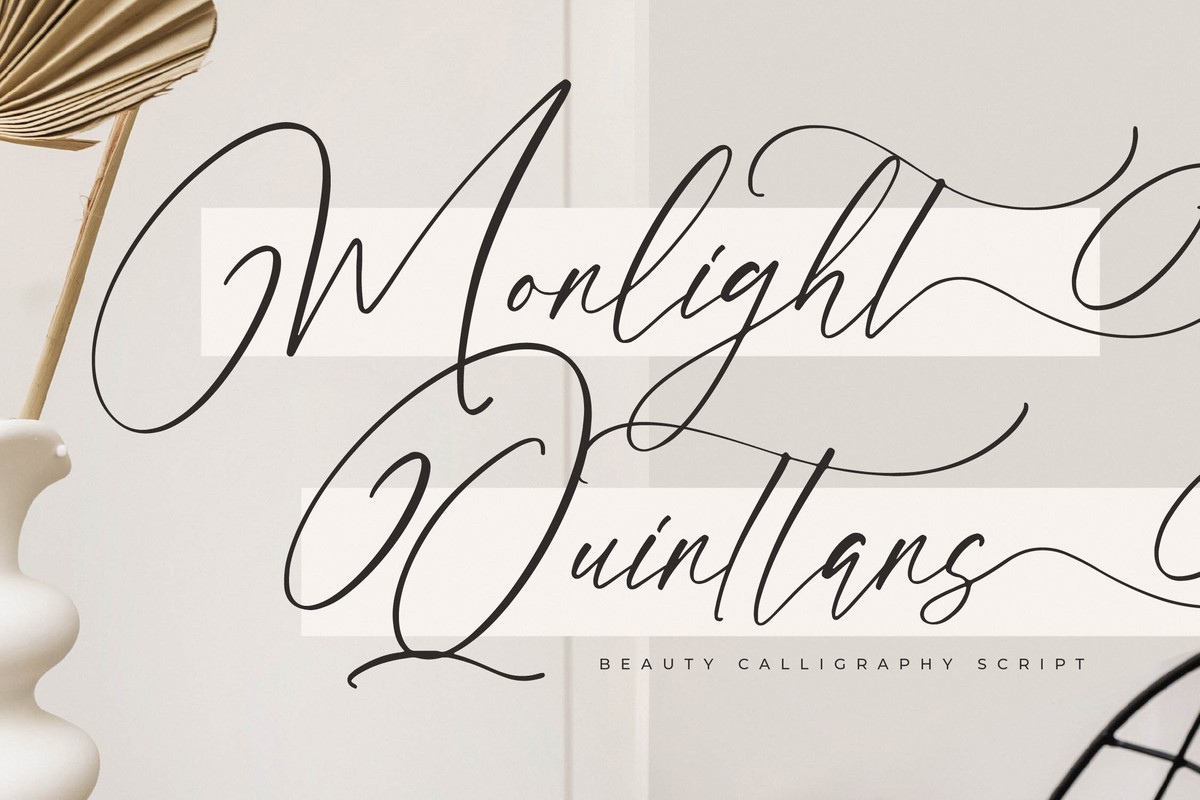 Example font Monlight Quinttans #1