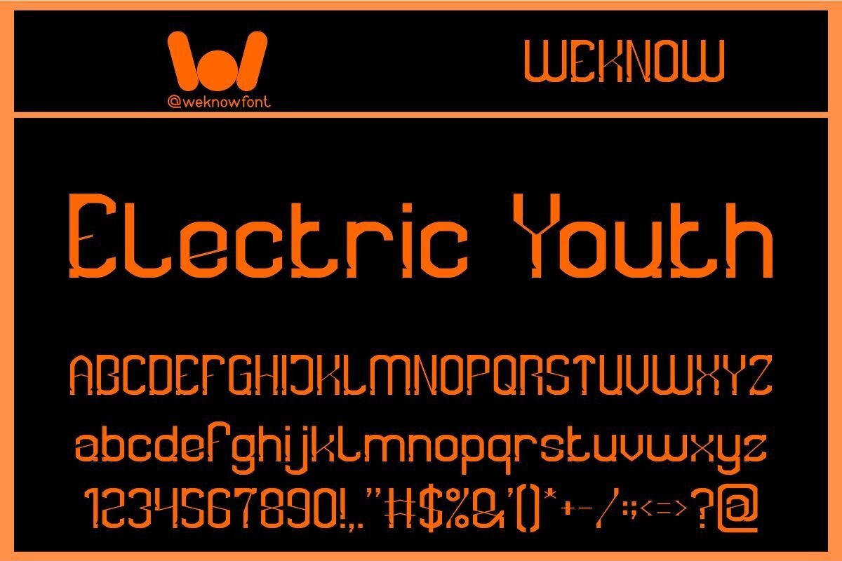 Electric Youth Font