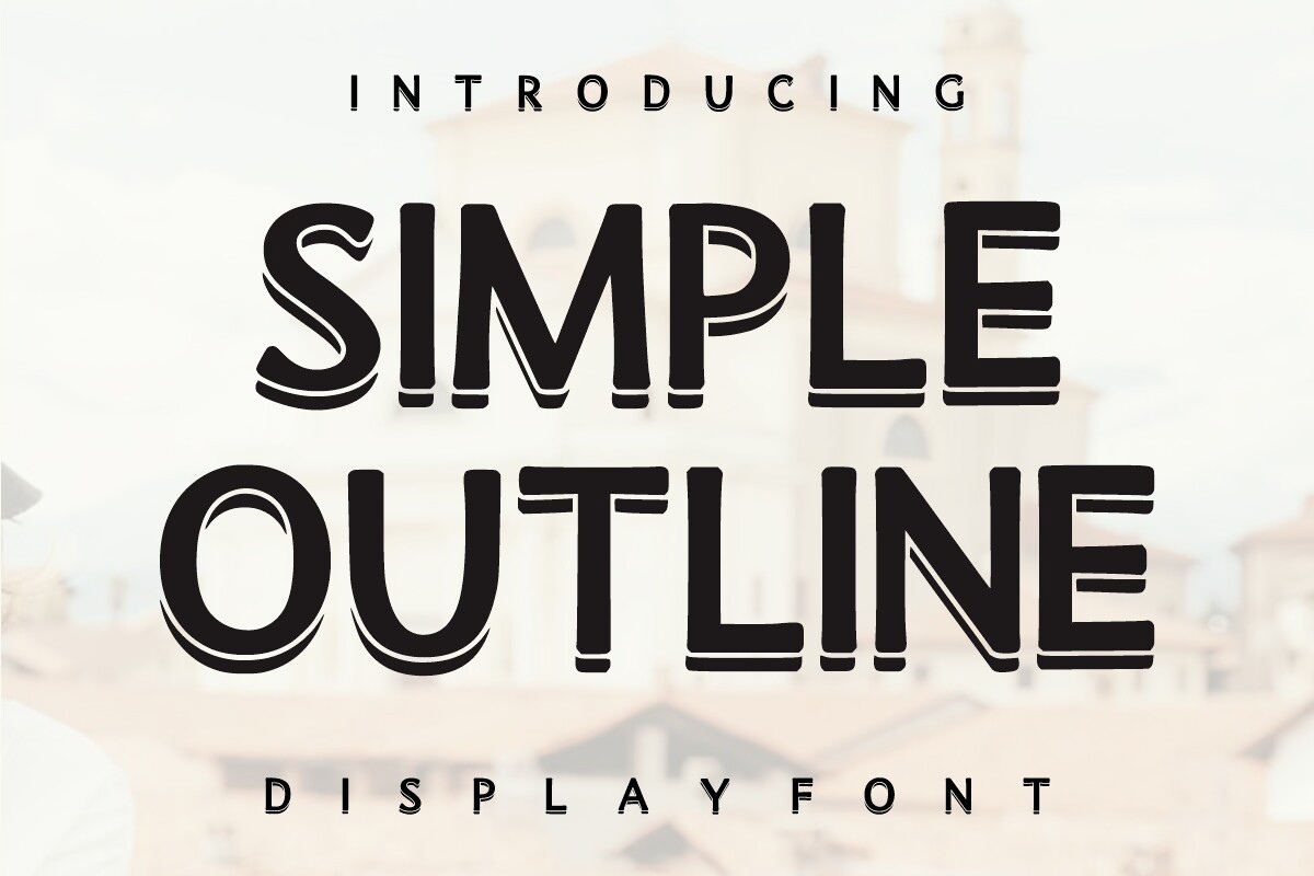 Simple Outline Font