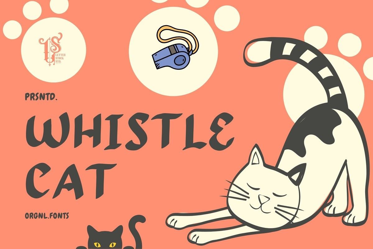 Example font Whistle Cat #1