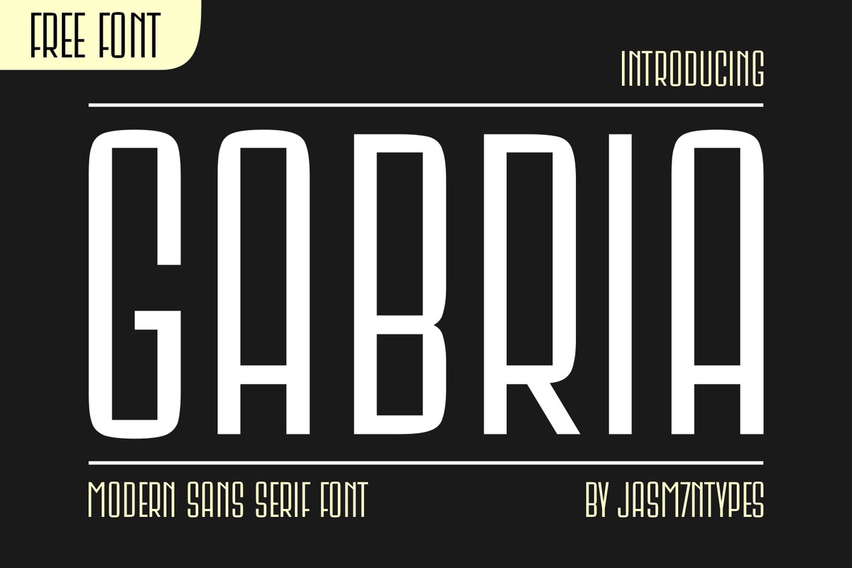 Example font Gabria #1