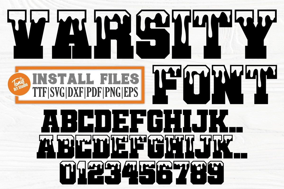 AB Dripping Varsity Font