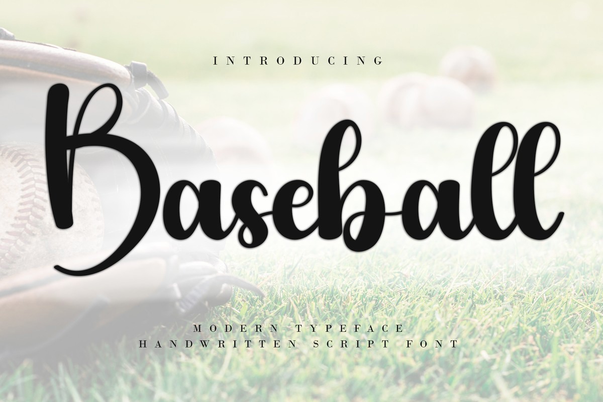 Example font Baseball #1