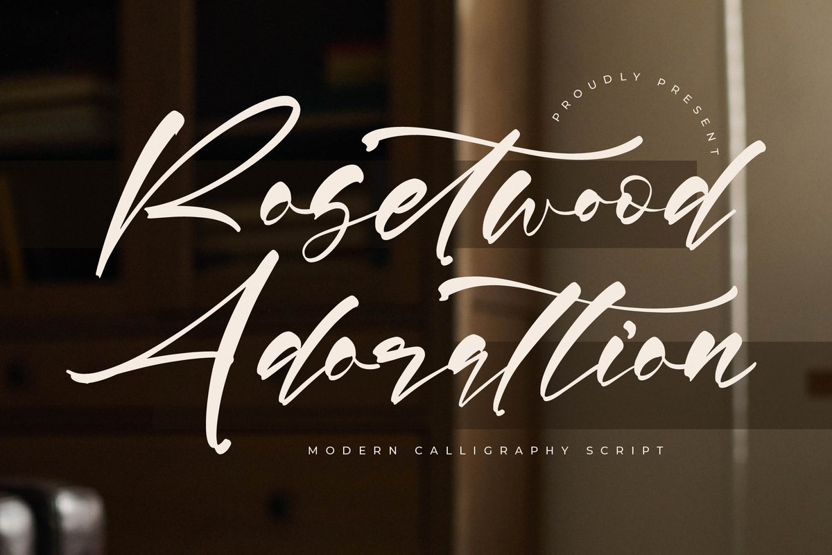 Rosetwood Adorattion Font