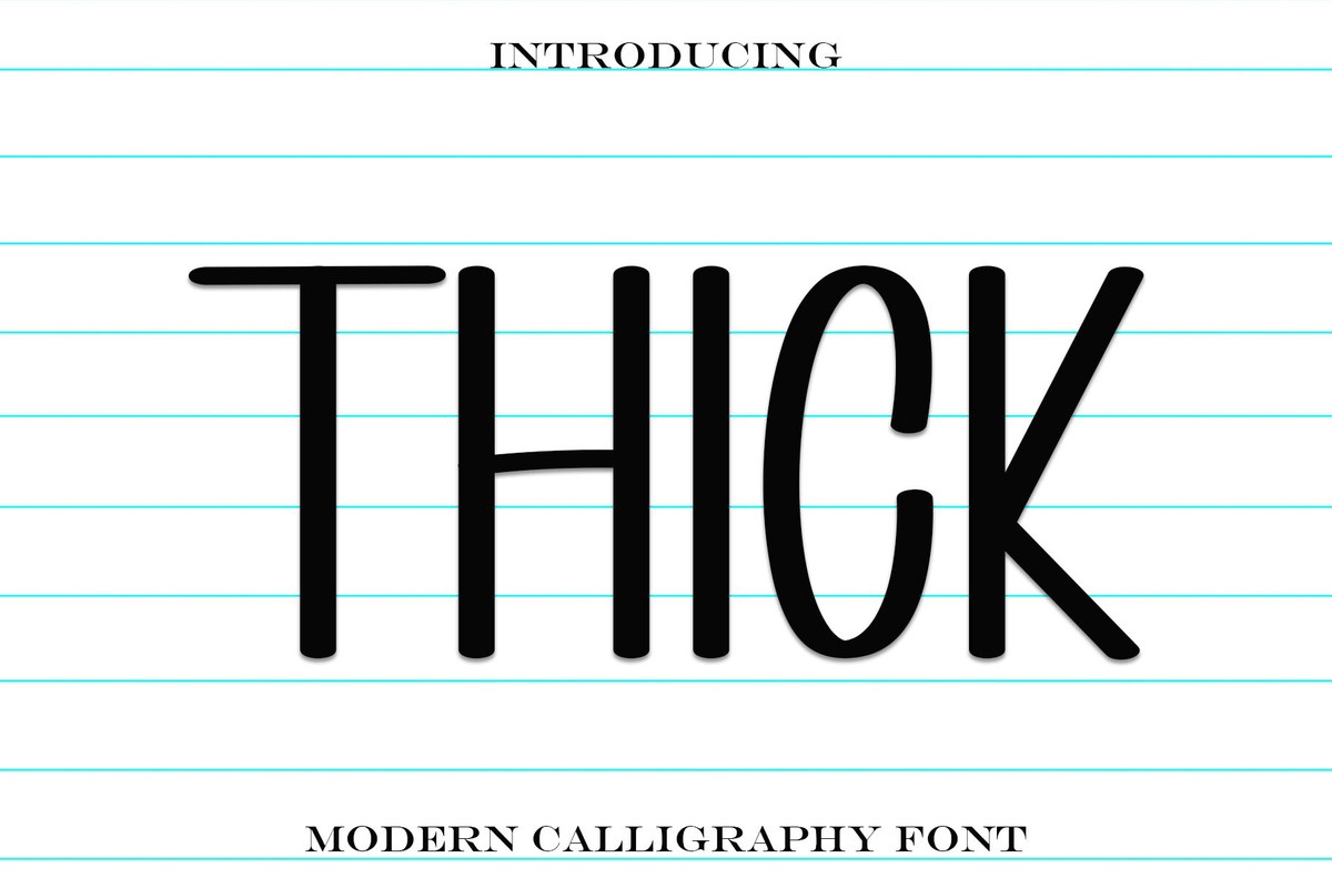 Example font Thick #1