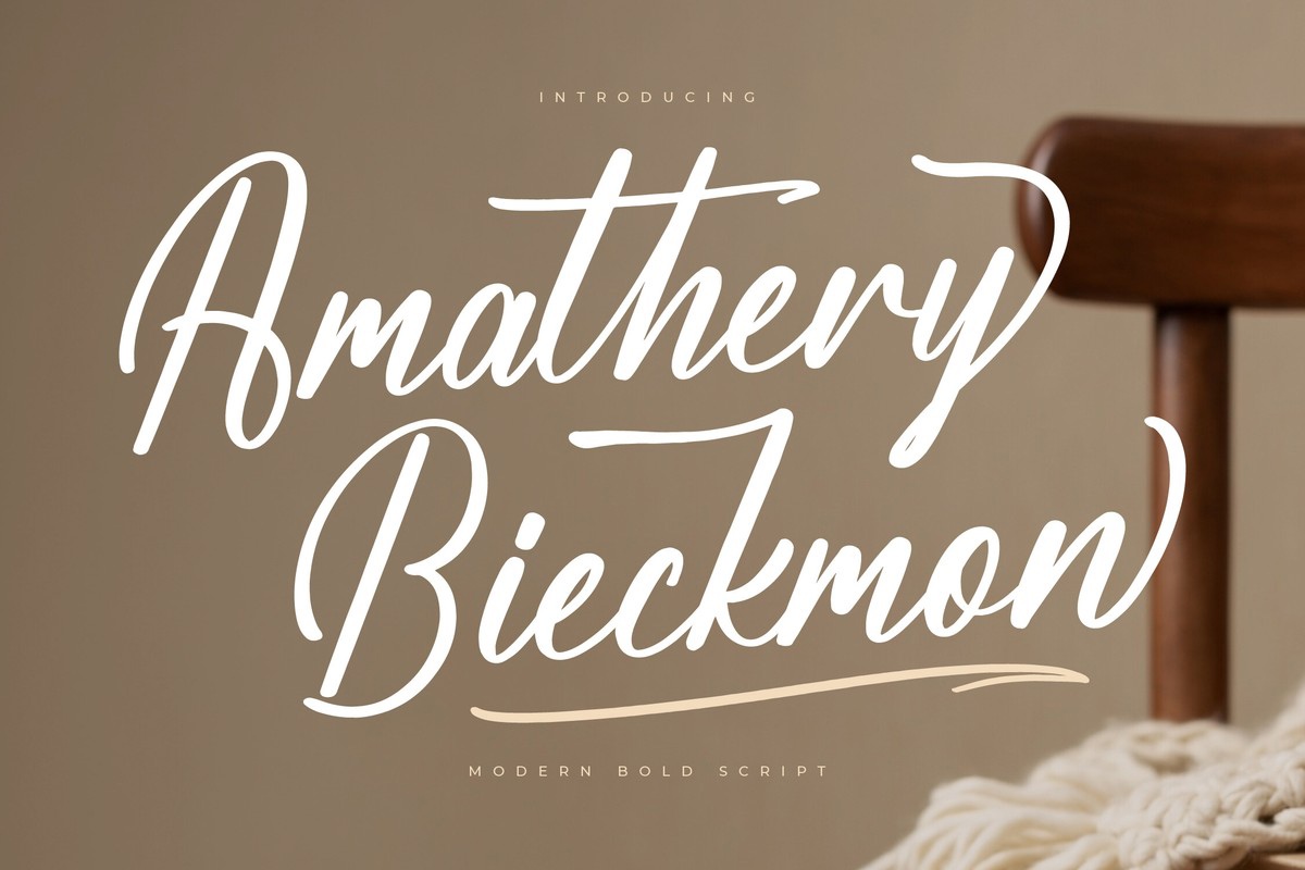 Amathery Bieckmon Font