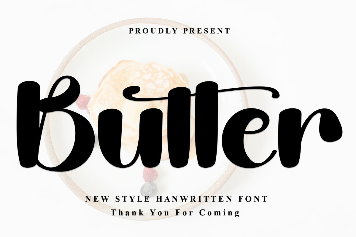 Example font Butter #1