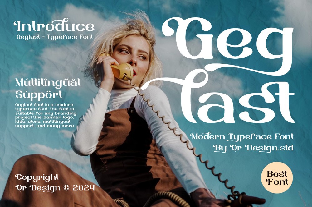 Geglast Font