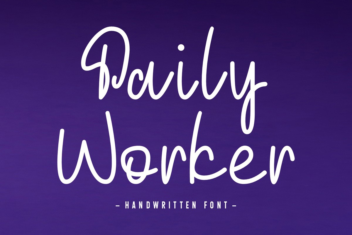 Daily Worker Font