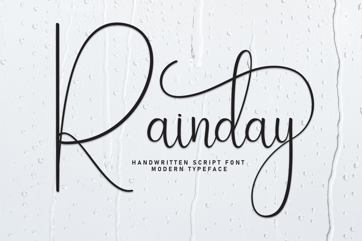 Example font Rainday #1