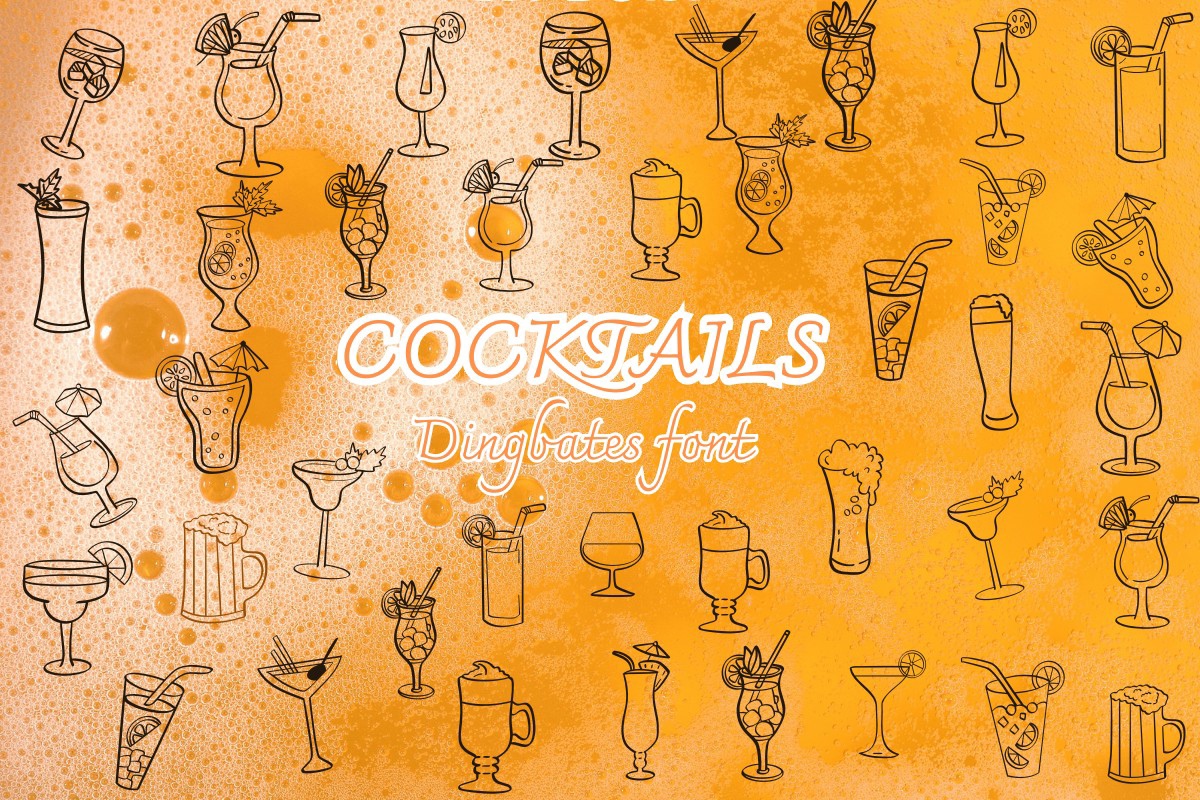 Cocktails Font