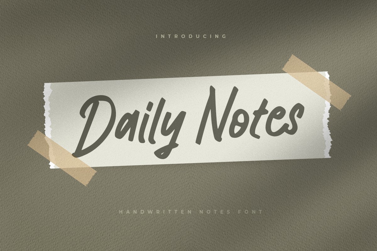 Daily Notes Font