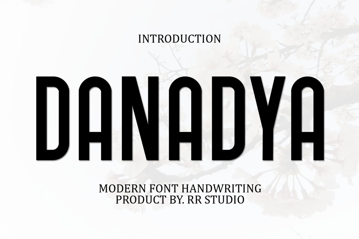 Example font Danadya #1