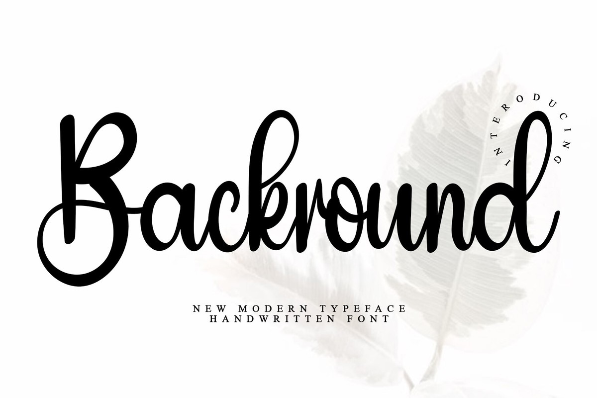 Background Font