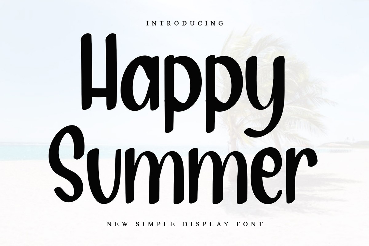 Happy Summer Font