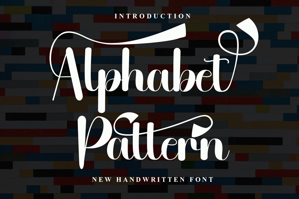 Alphabet Pattern Font