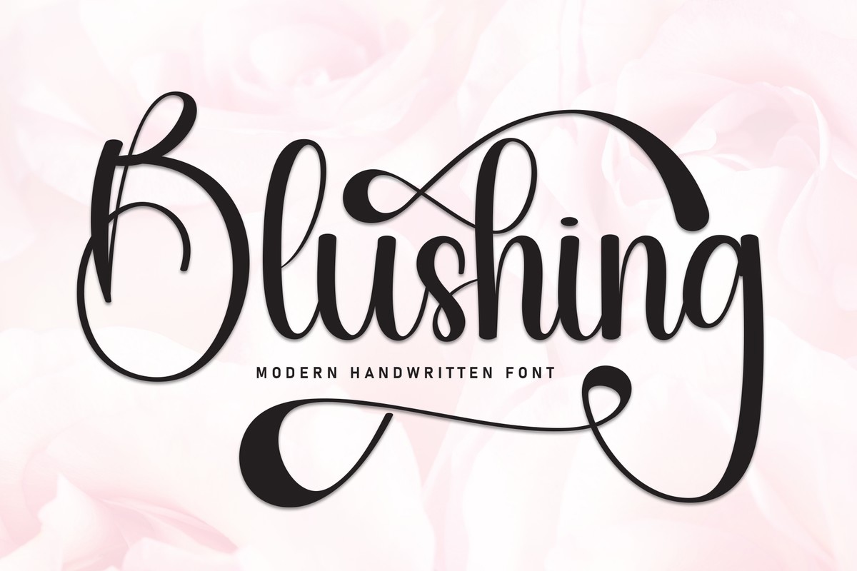 Blushing Font