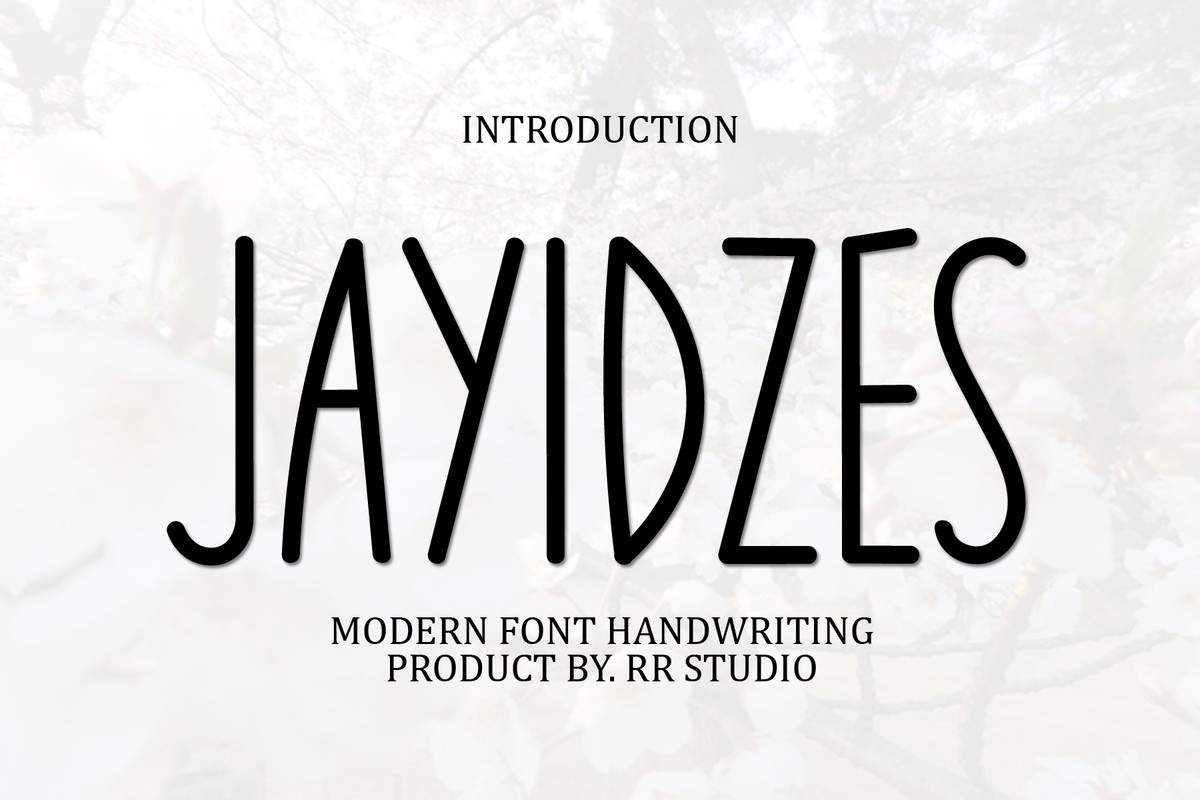 Example font Jayidzes #1