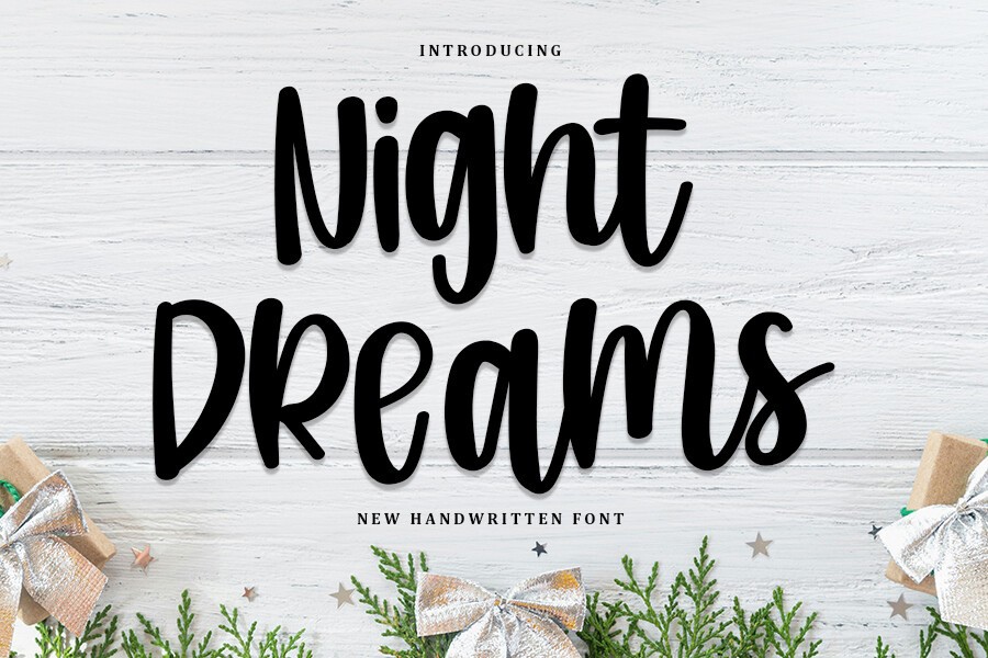 Example font Night Dreams #1