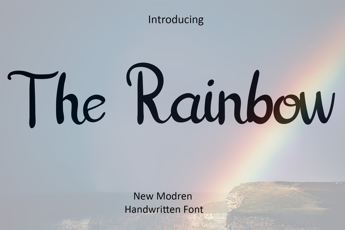 The Rainbow Font
