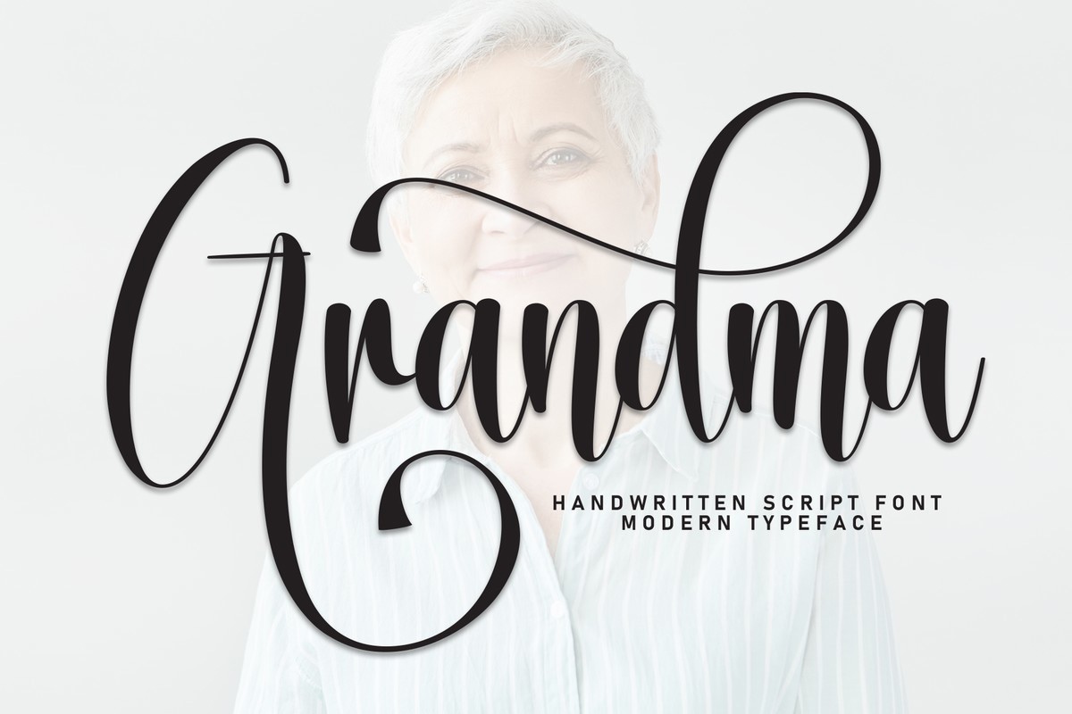 Example font Grandma #1