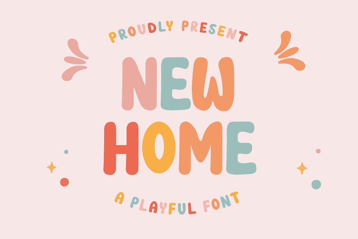 New Home Display Font