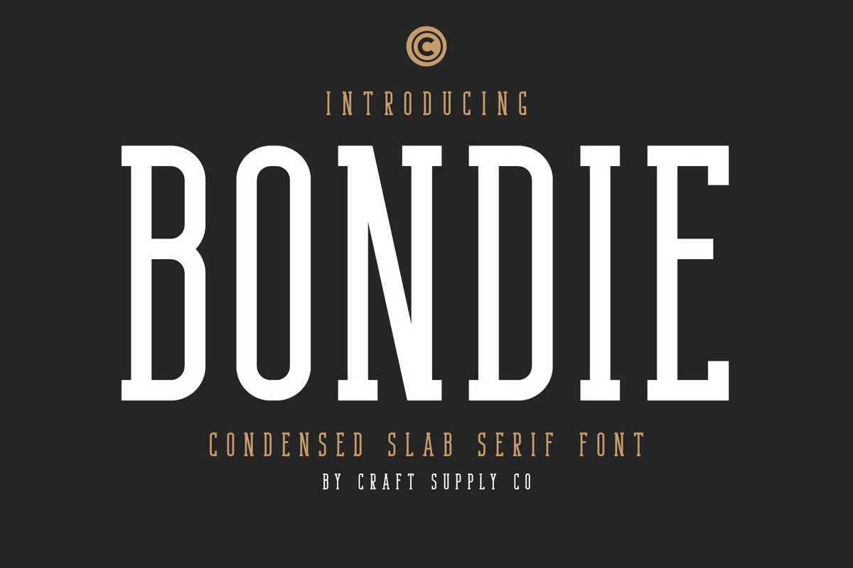 Example font Bondie Slab #1