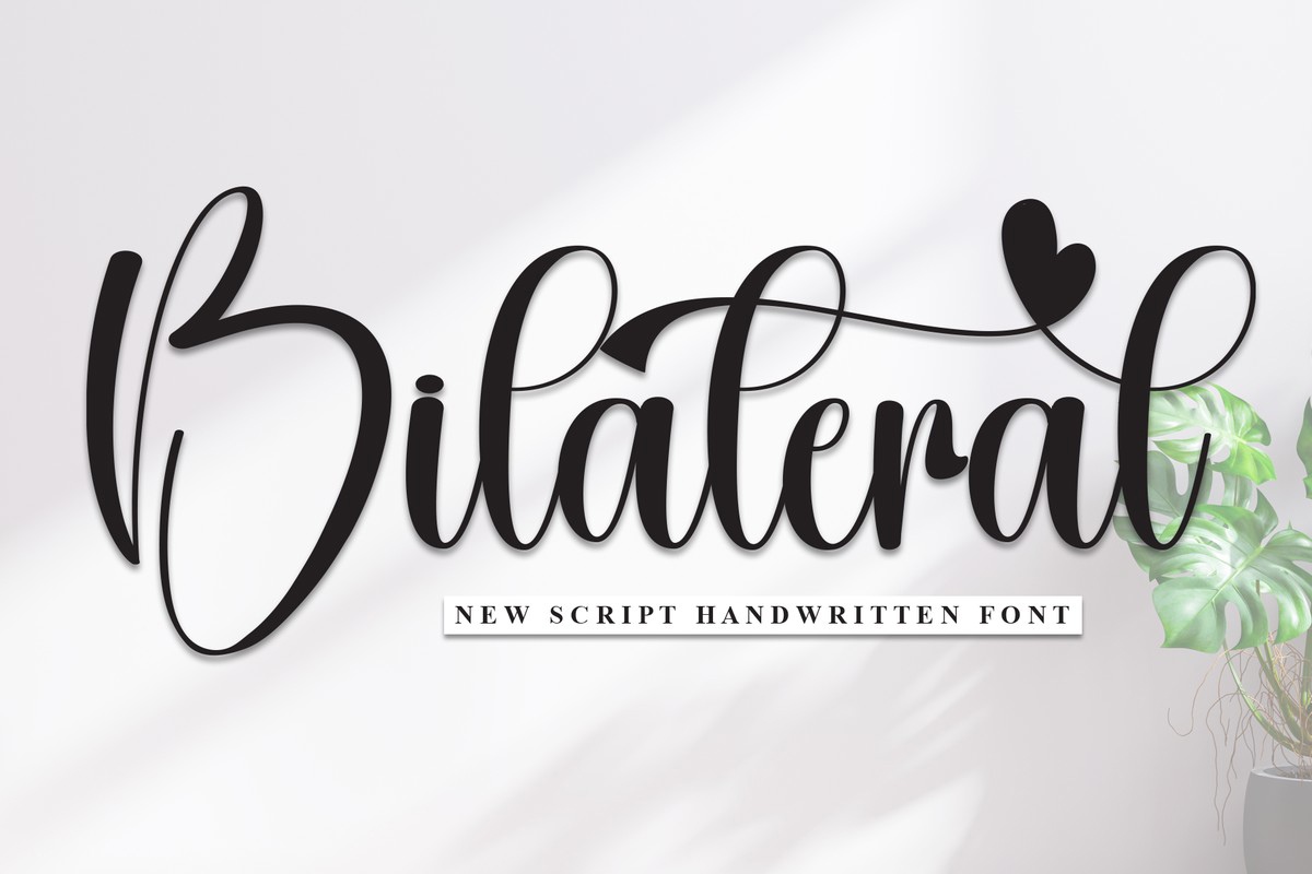 Bilateral Font