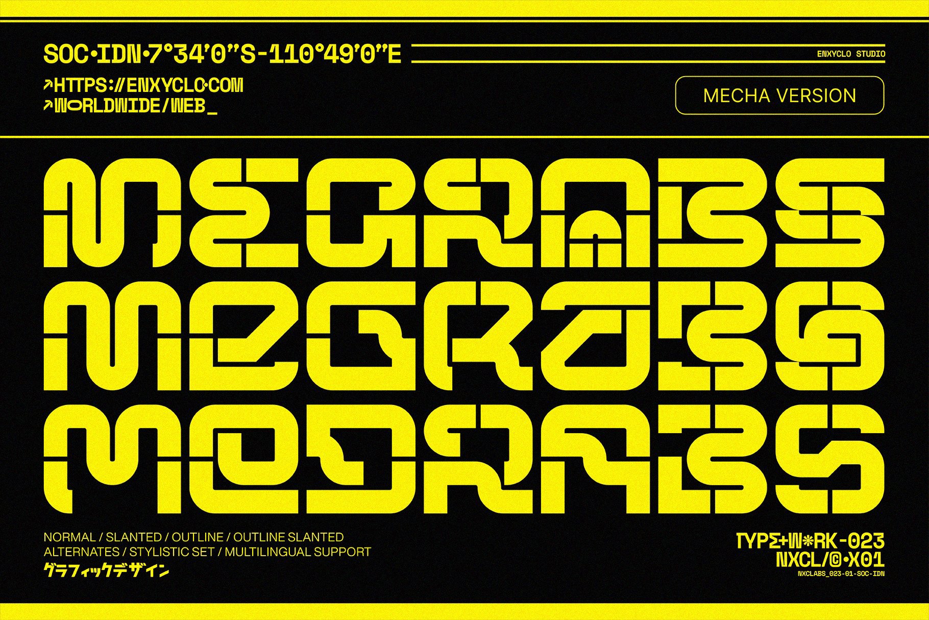 NCL Megrabs Mecha Font