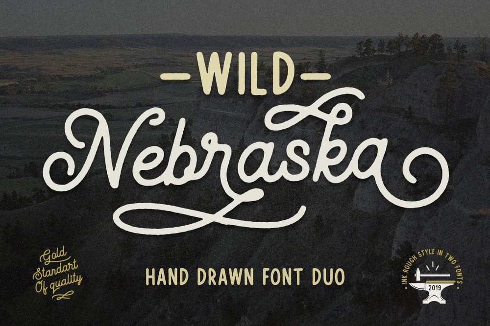 Example font Wild Nebraska #1