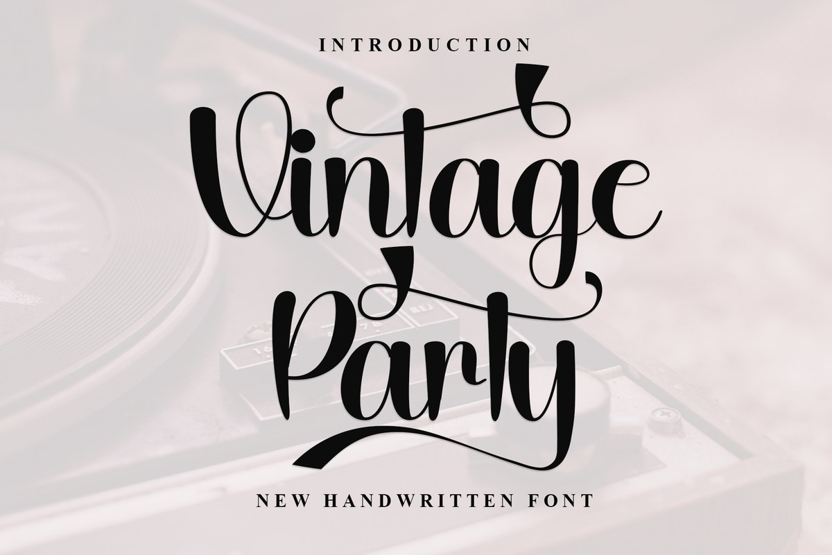 Vintage Party Font