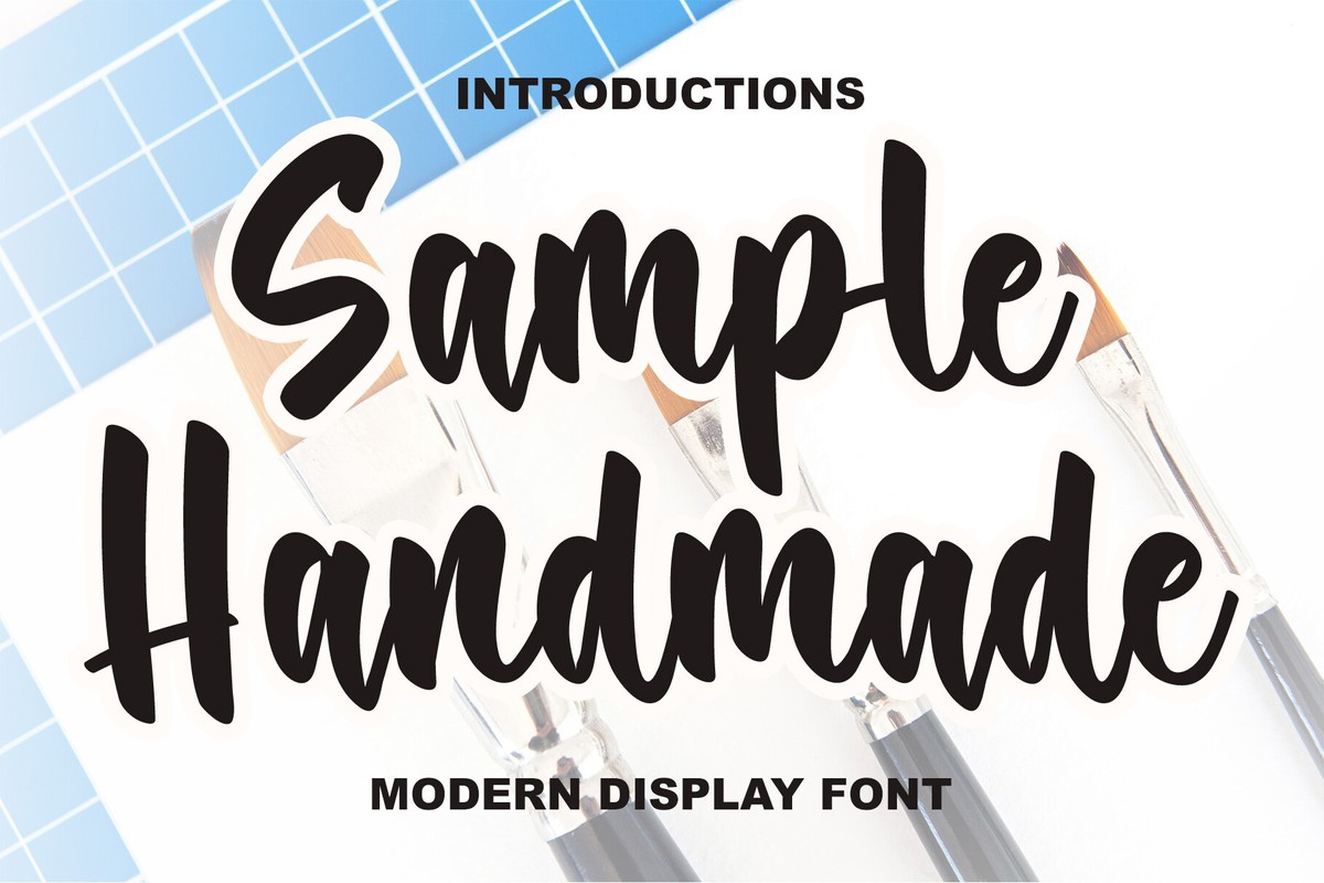 Sample Handmade Font