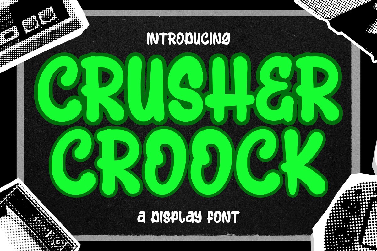 Crusher Croock Font